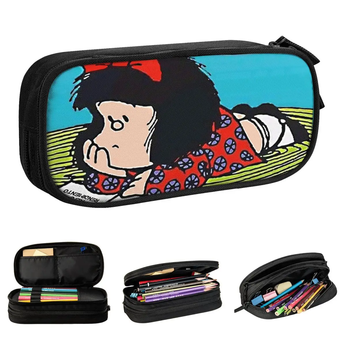 mafalda-estojo-de-lapis-de-desenho-animado-porta-canetas-para-estudantes-bolsa-de-grande-capacidade-material-escolar-ziper-papelaria