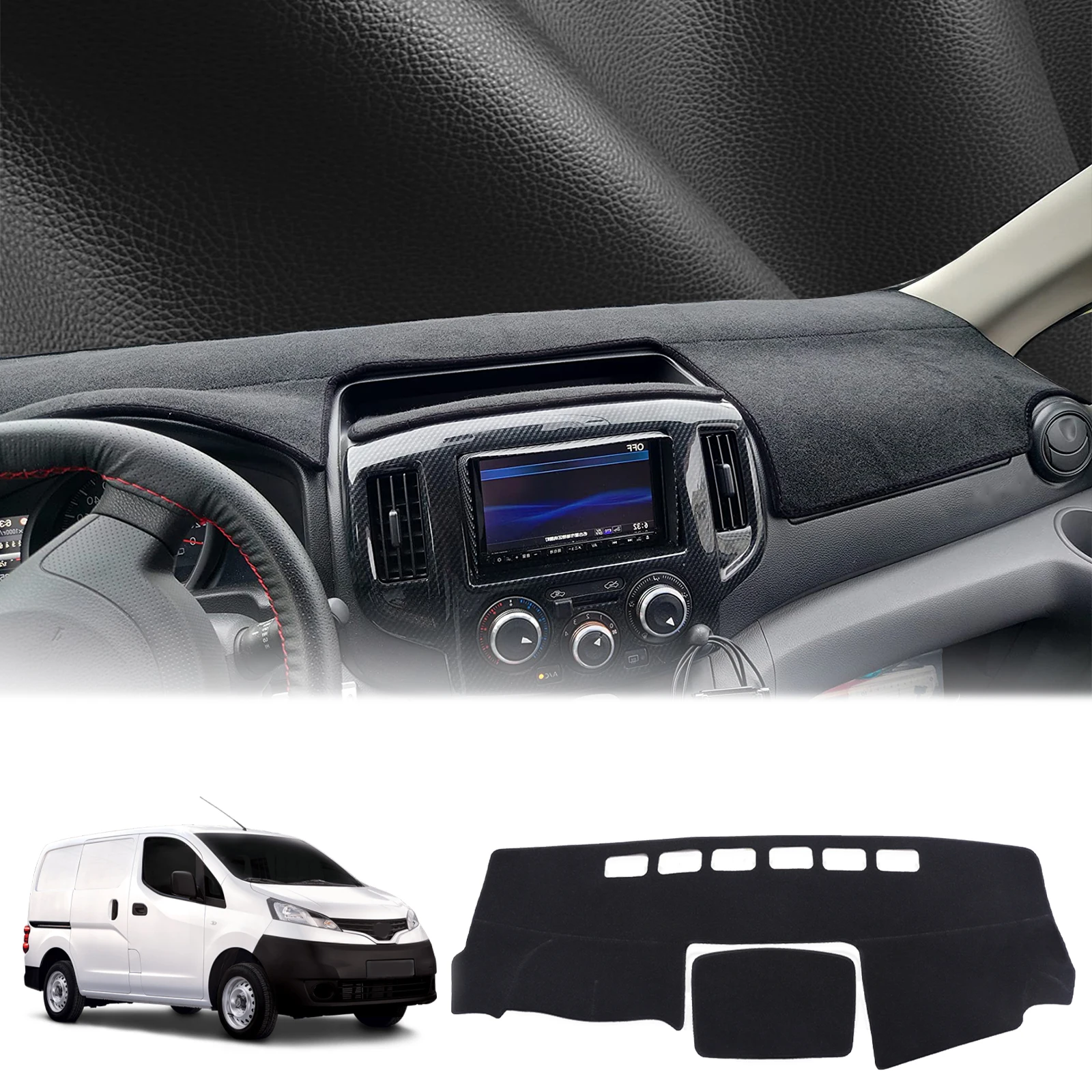 

fit for Nissan NV200 e-NV200 2010 2011 2012-2018 Dashmat Dashboard Cover Pad DashMat Sunshade Protective Carpet Car Accessories