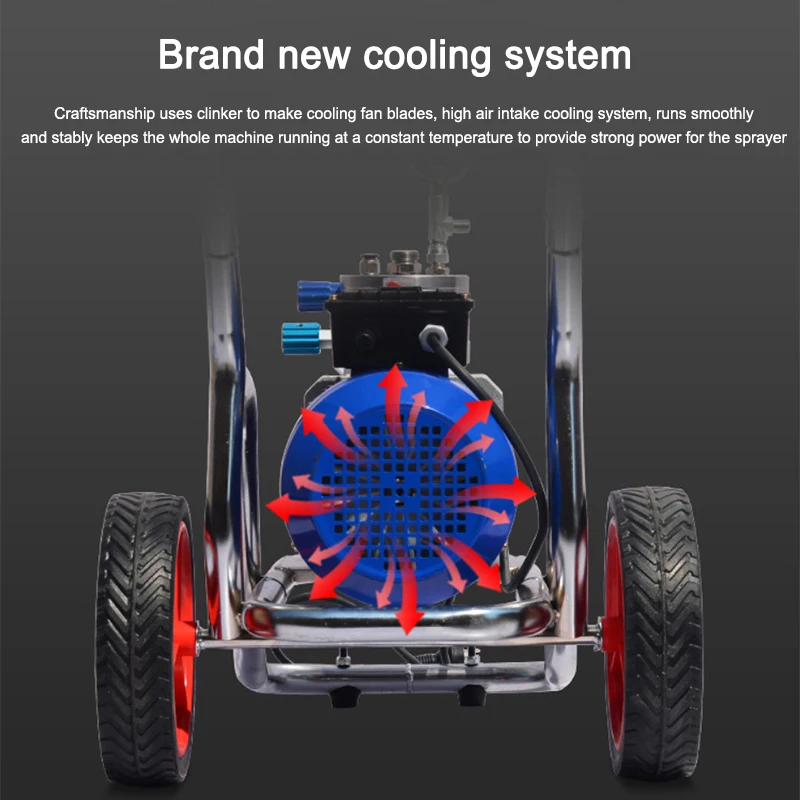 Macchina a spruzzo di vernice in lattice 3800 macchina a spruzzo di vernice per pareti elettrica ad alta pressione airless ad alta potenza