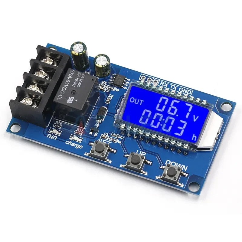 6-60v 10A Lithium Battery Charge Control Module Controller Protection Board with Overcharge Protection Switch XY-L10A