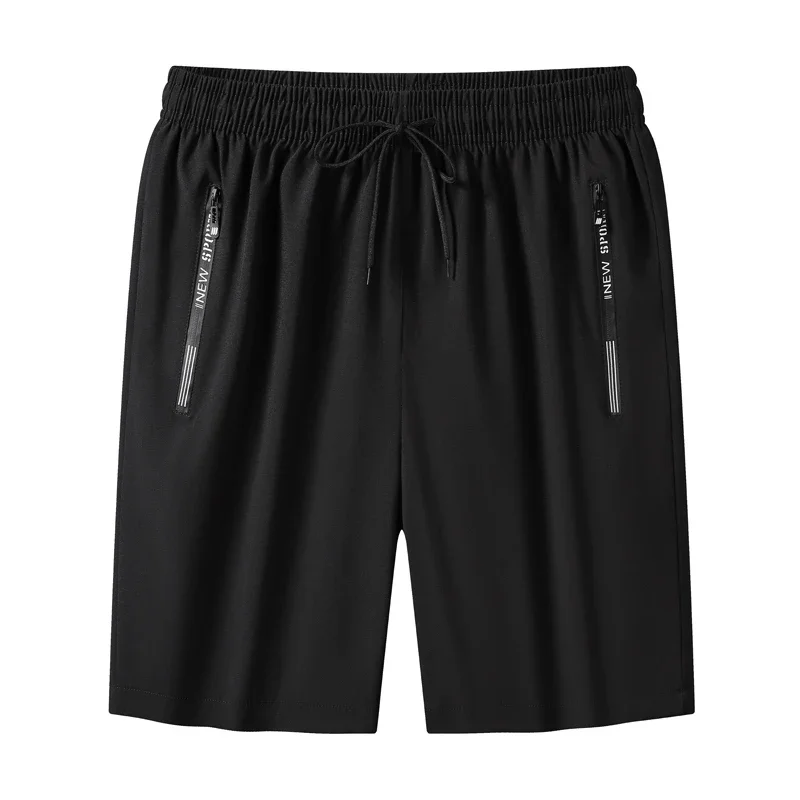 

Quick Dry Shorts Men Summer Thin Short Pants Running Sports Bottom Gym Fitness Beach Zipper Pocket Loose Short Sweatpants Men
