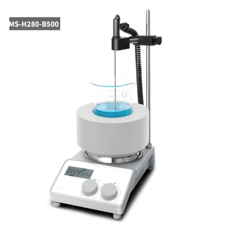 IKEME Magnetic Stirrer LCD Digital Laboratory Mixer 100ml 250ml 500ml1000ml Hot Plate With Electric Heating Mantle Lab Equipment