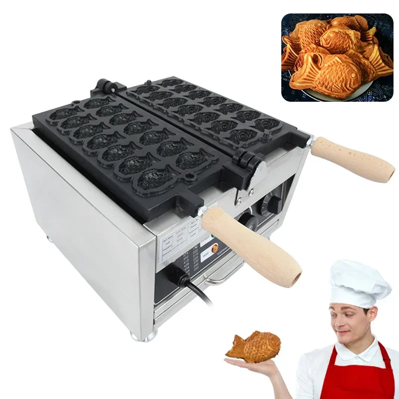 Electric Mini Fish Waffle Cone Maker Small Taiyaki Machine Baker Japanese Fish Shaped Waffle Cake Mold Making Pan Equipement