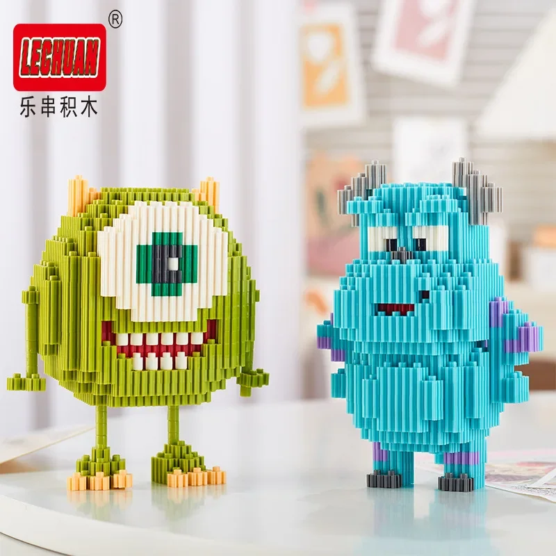 Linkgo Connection Building Blocks Monster University James Mike Model Anime Mini Brick Figure Toy For Christmas Gift