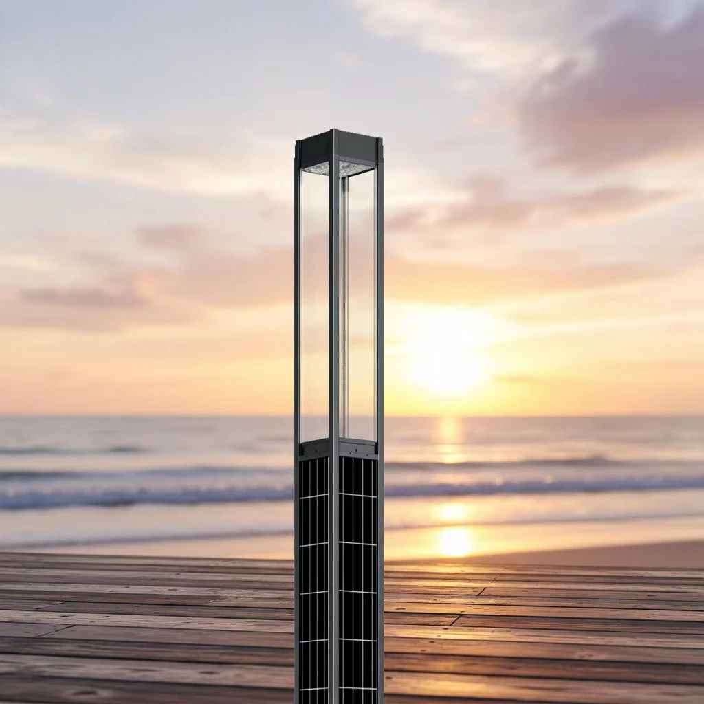 LED Outdoor Lighting Led Solar Light Post Top Pole Lamp Aluminum Alloy Body Solar Pole Solar Garden Light Urban  Manufacturer