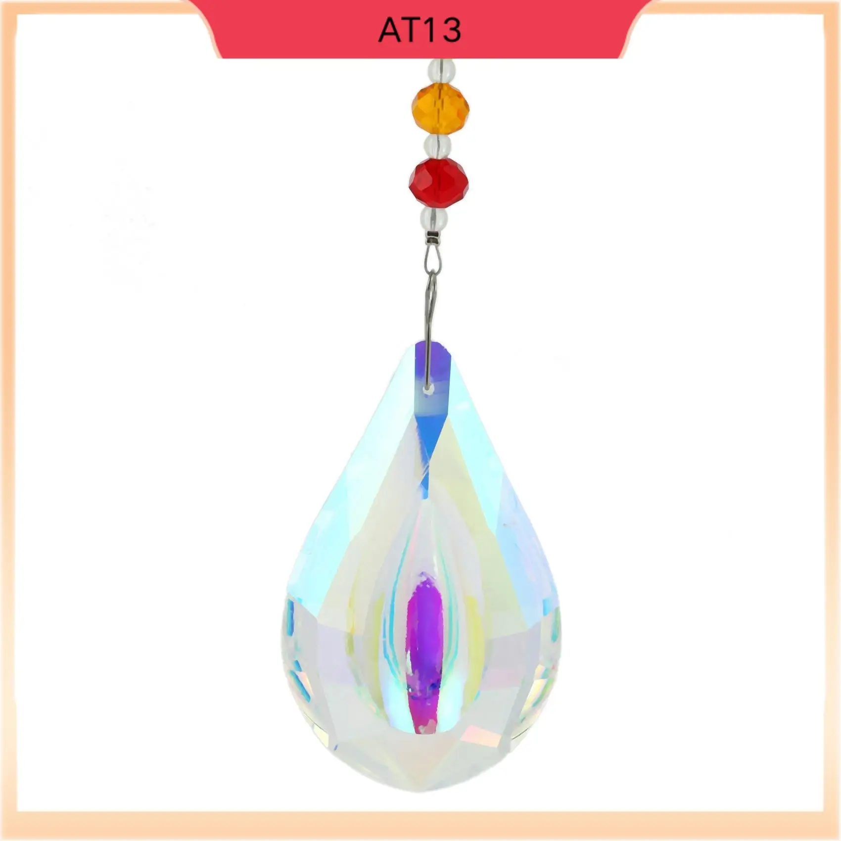 AT13 4X Sun Catcher Feng Shui Crystals Window Large Ab Drop Prism Home Decoration