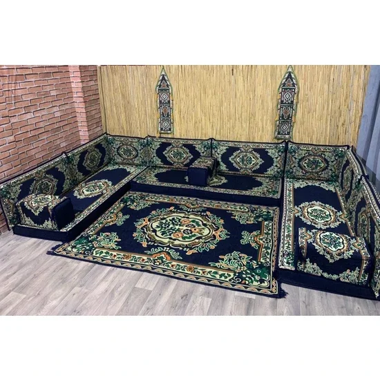 Oriental Floor Seat Ethnic Sofa Ottoman Arab Parliamentary Sofa Jalsa Set Floor Seat Afghan Toshak Parliamentary Oriental Corner