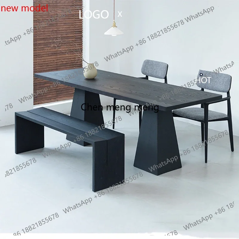 Modern Nordic Dining Table Black Camping Italian Mobile Office Storage Dining Table Outdoor Serving Salon Wood Muebles urniture