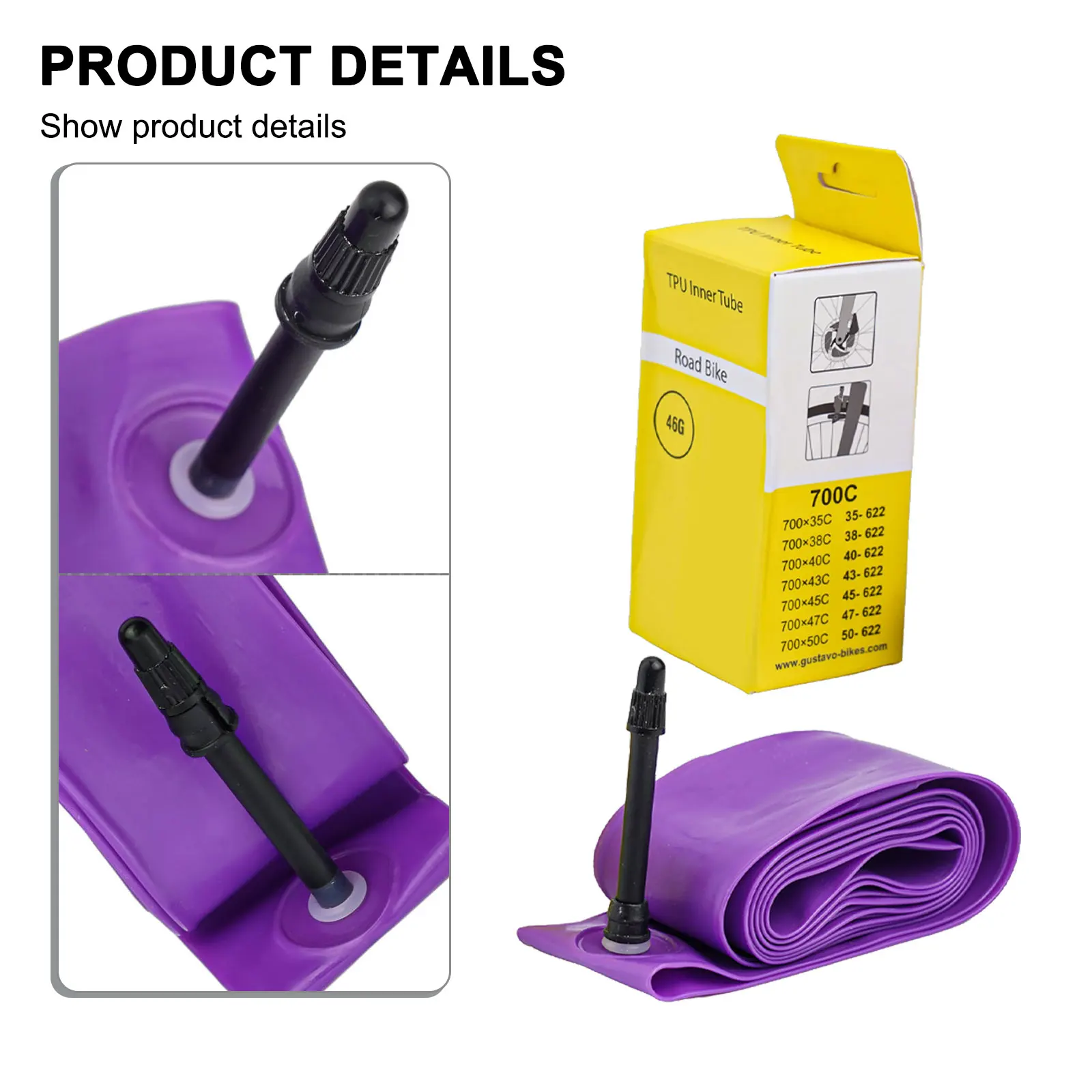 

For Disc Brake Wheelsets Inner Tube Inner Tube High And Low Temperatures Lose Weight On Your Tires Shock Absorption