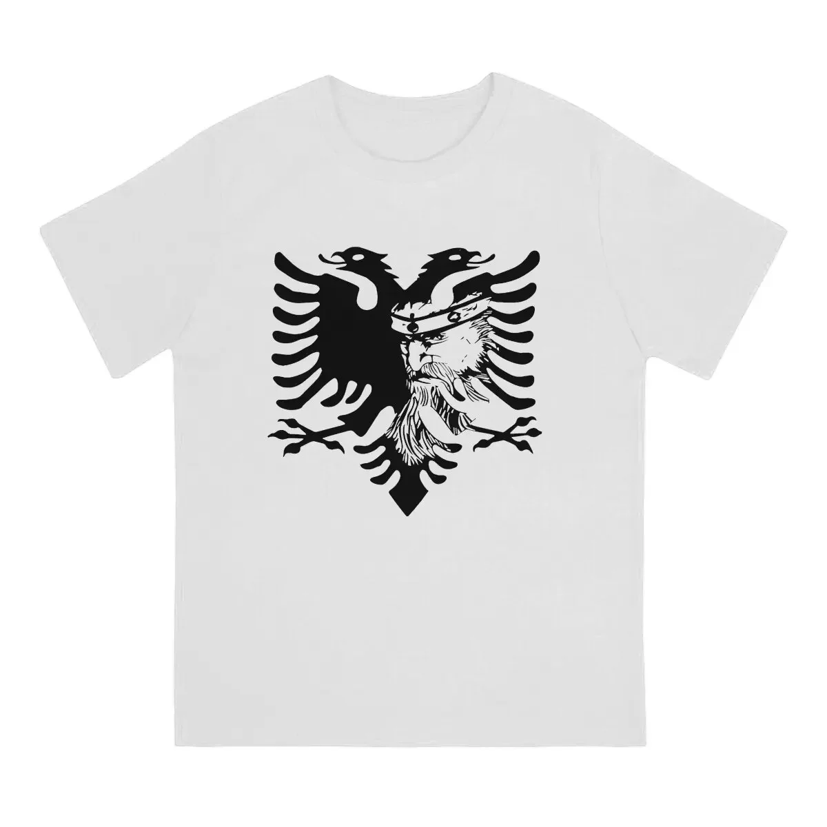 Hero Men T Shirts Albanian Eagle Amazing Tee Shirt Short Sleeve Round Neck T-Shirt 100% Cotton Birthday Gift Clothes