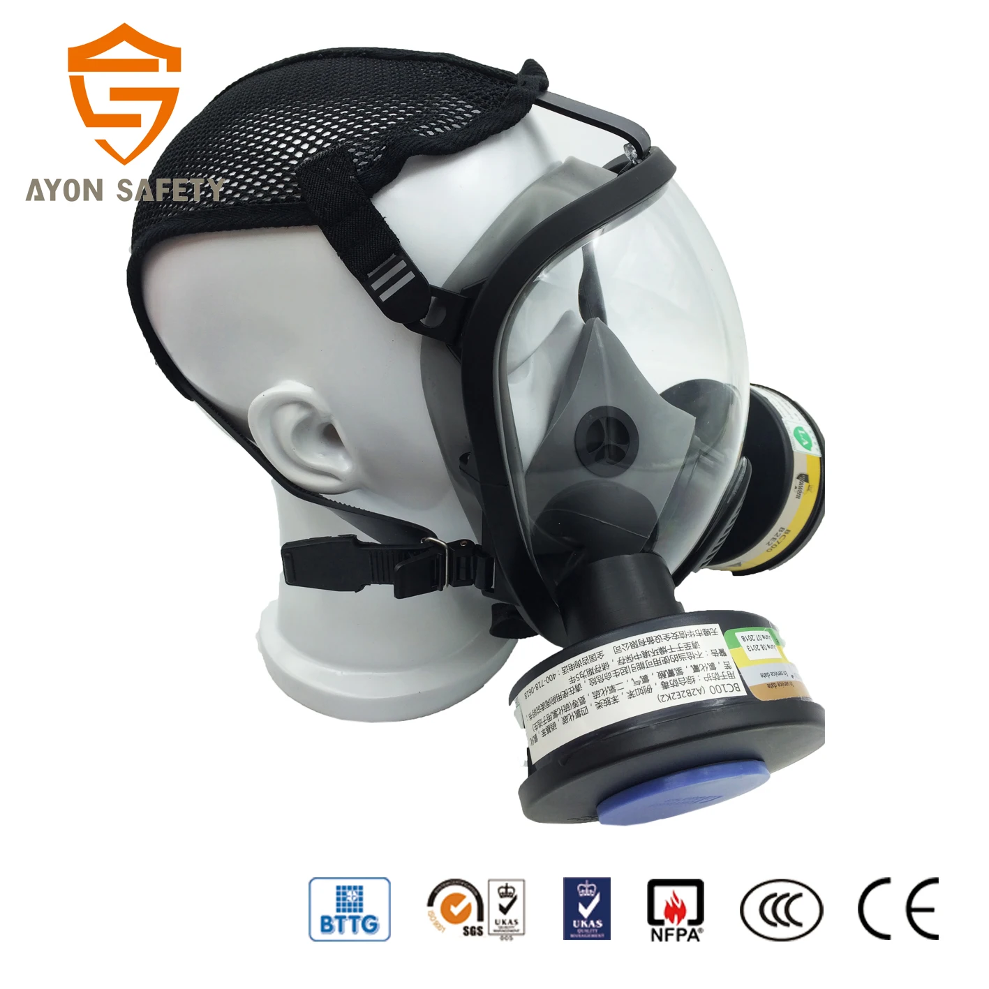 best selling spherical full face gas mask /Anti Gas Mask/Full Face Gas Respirator