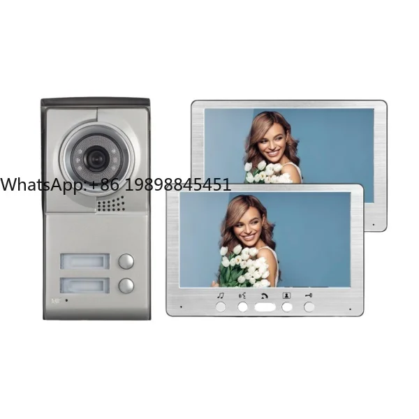

High Definition Video Door Phone with Two Screens for Multi-Unit Layout and Secure Access Control System