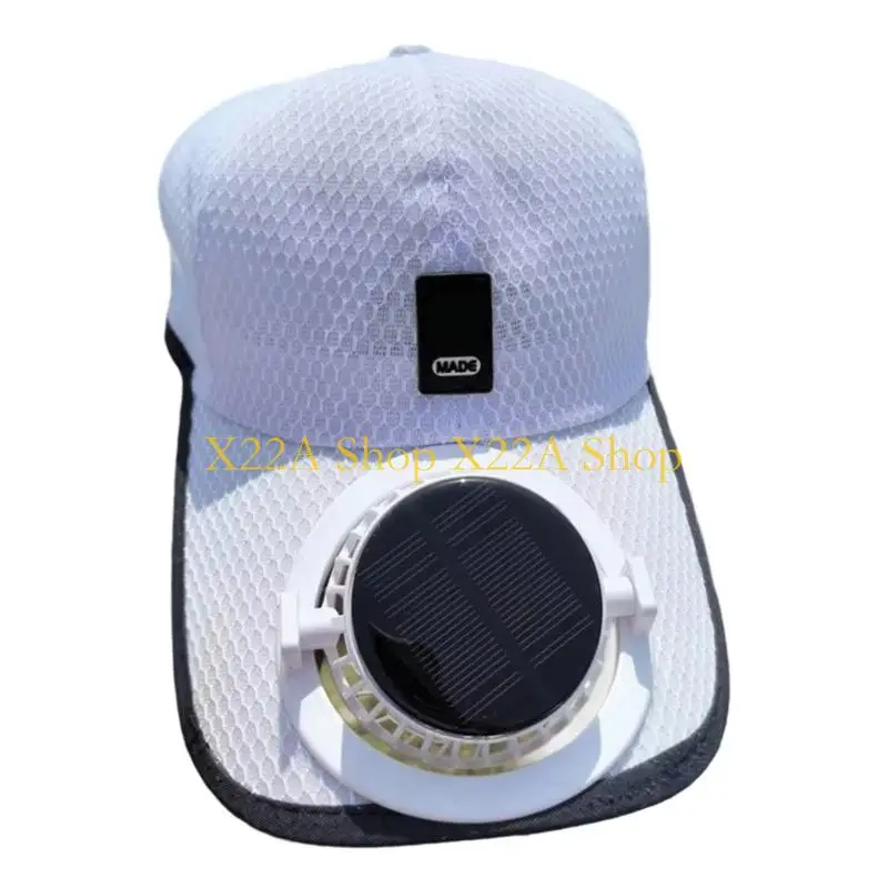 Unique Lightweight Cooling Caps With Detachable Solar Fan For Golf Gardening Beach