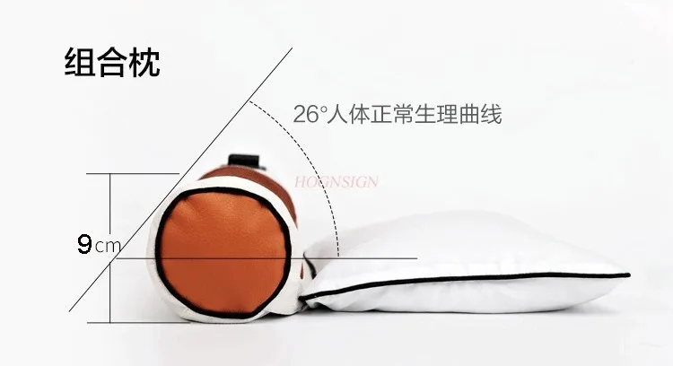 Heating cervical vertebra pillow sea salt moxibustion heat therapy hot compress sleep special pillow inflatable mugwort