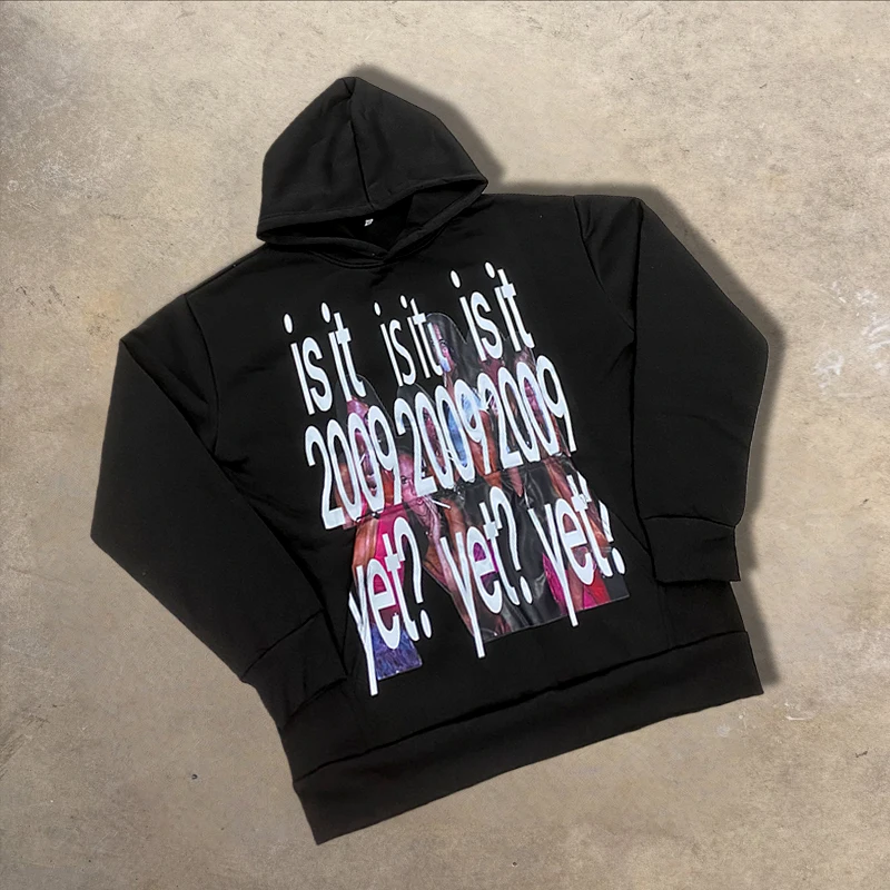 

Унисекс Ins Стиль Персонализированный Свободный пуловер с буквенным принтом Толстовка с длинными рукавами Ретро уличная трендовая куртка для мужчин и женщин