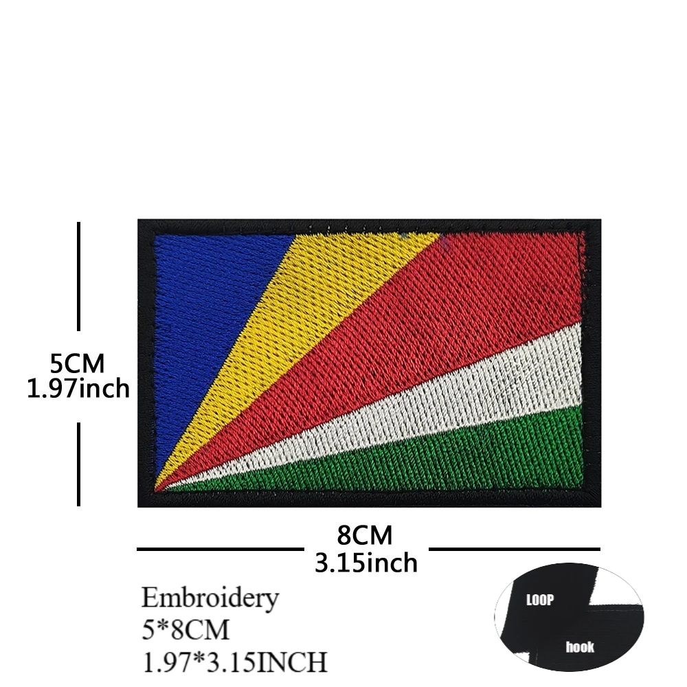 الجزائر المغرب جنوب أفريقيا مصر رواندا أوغندا موريشيوس زيمبابوي وسط ناميبيا تنزانيا العلم التطريز ماجيك ملصق التصحيح