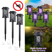 Solar-Powered Mosquito Killer Lamp Waterproof UV LED Insect Trap for Garden Patio Garden Lawn Mosquito Trap Insect