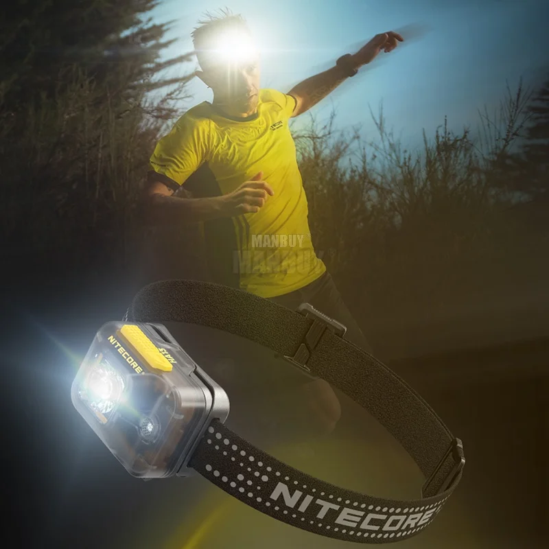 Nitecore HA13 Multipurpose Dual Beam Headlamp + HLB1300 Rechareable Lion Battery Outdoor Camping, Hiking, Trekking, Training Run