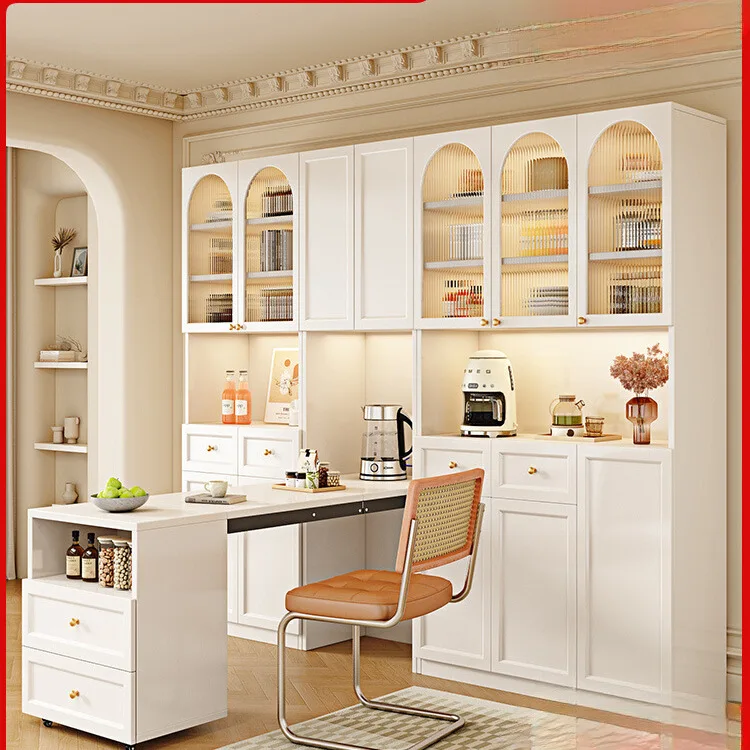 Against the wall Household kitchen cabinet Wine cabinet Living room Dining room Light luxury tea storage cabinet Locker