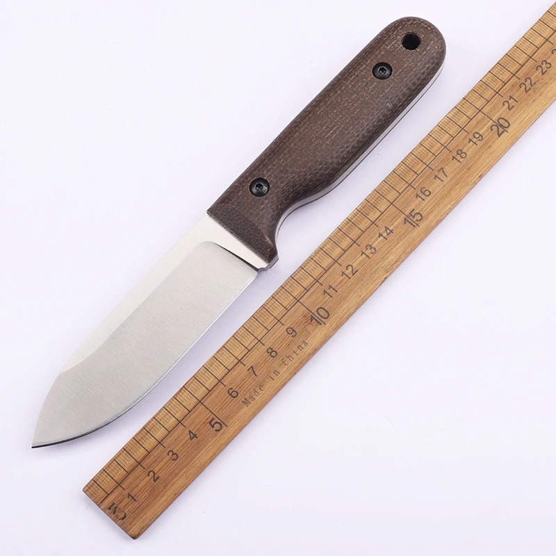 2025 DC53 Steel Linen Handle Men's Gift Fixed Camping Defensive Fishing Portable EDC Fruit Knife