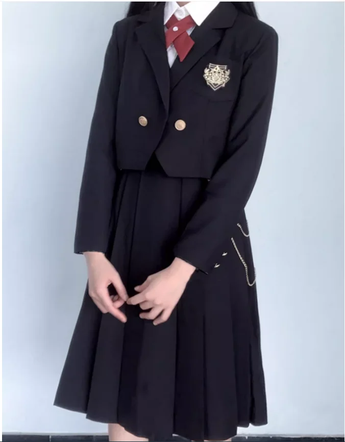 Japanese JK Milk Skirt Student Uniform Spring/Summer Short Suit Dress