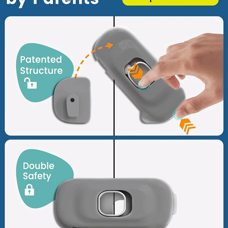 Home Cabinet Fridge Locks Safety Lock Baby Child Safety Frigerator Locks Easy To Use