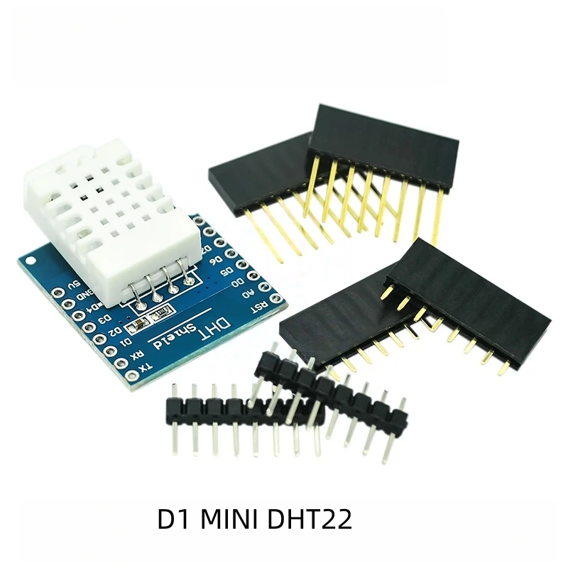 وحدة درجة الحرارة والرطوبة DHT22، مسبار مستشعر AAM2302B، DHT D1 mini، مكعبات بناء إلكترونية رقمية #6