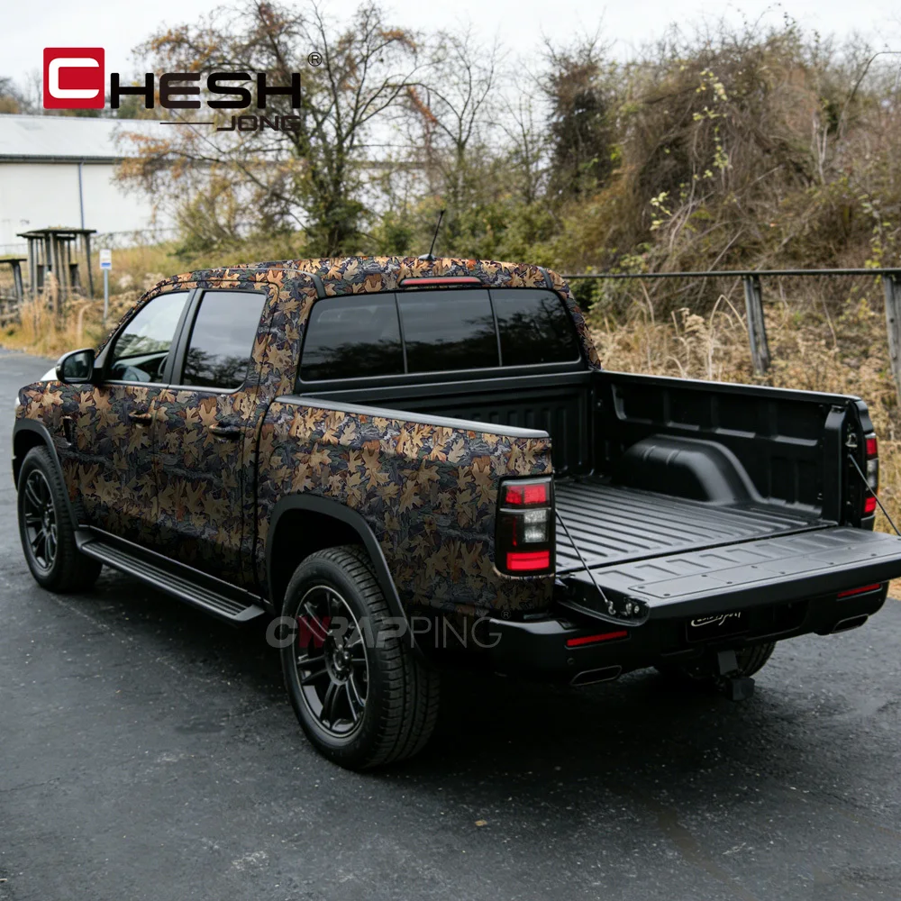 Tuning Auto Accessories Leaf Camouflage Film Waterproof Paint Wrap Foil Car Bodies Vinyl Paper for Car Motorcycles Body Covering