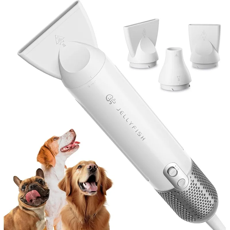 Jellyfish Dog Dryer for Pet Grooming,Dog Hair Dryer 2 Speeds 4 Temp,Portable High Velocity Dog Blow Dryer for Trave Home