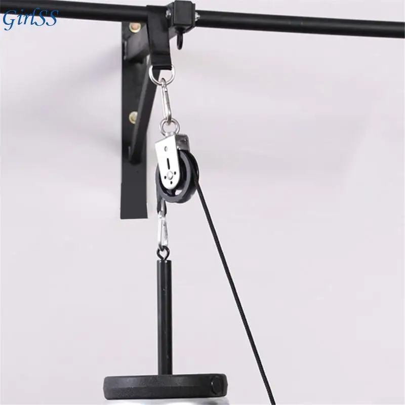 Fitness Pulley Cable Pull Down Training Quiet Bearing Wheel Quick Install Workout Pulley For Quiet Strength Training T4MB