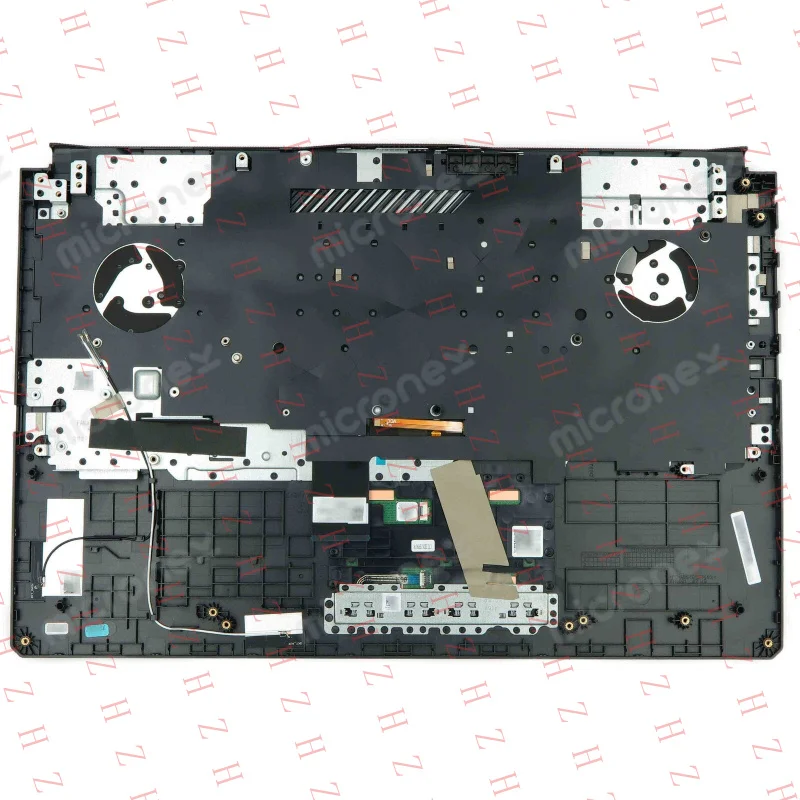P+ FOR Asus TUF Gaming F17 FX706HE FX706HEB Palmrest Keyboard LED RGB US-Int black