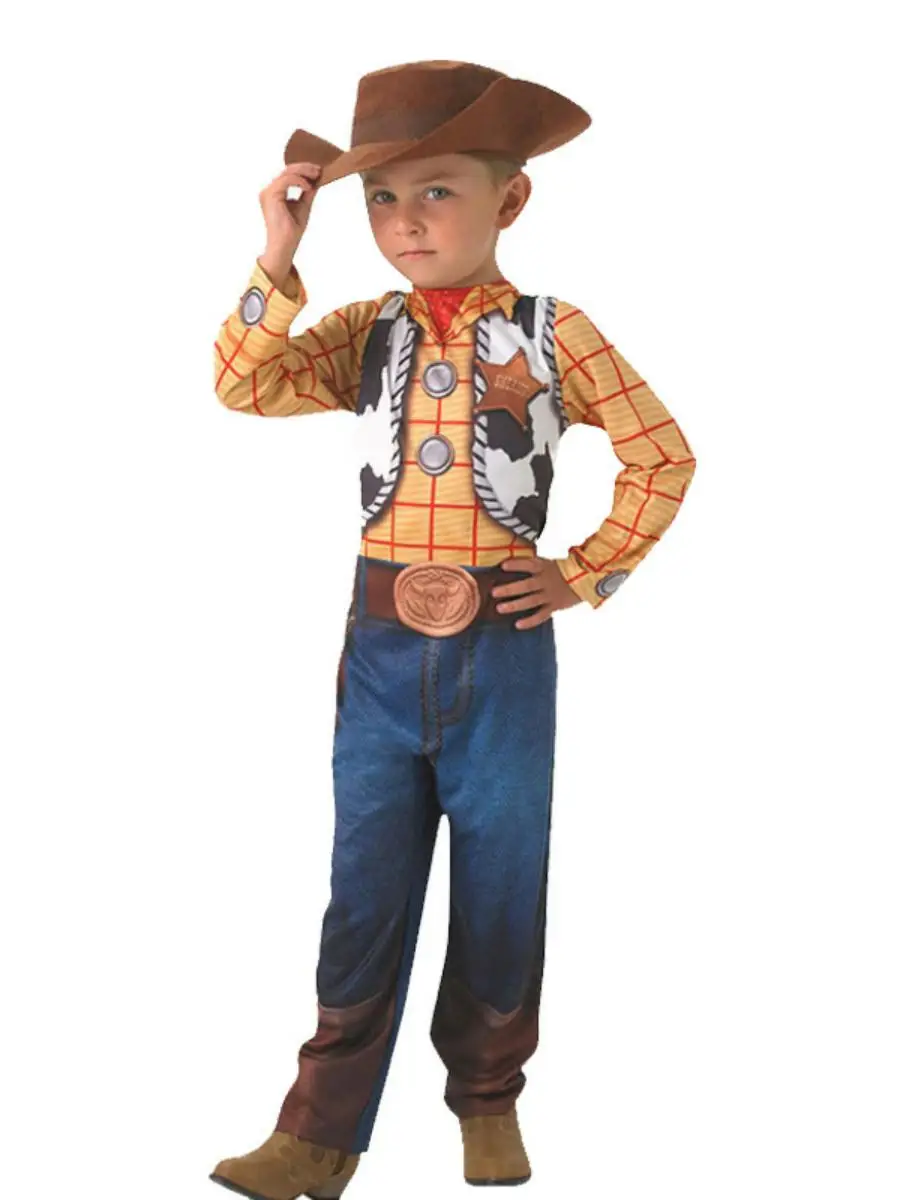 

Костюм на Хэллоуин, детская игровая игрушка S Pangerff Woody, ковбойский национальный костюм/сценический костюм, весна 2023, полиэстер