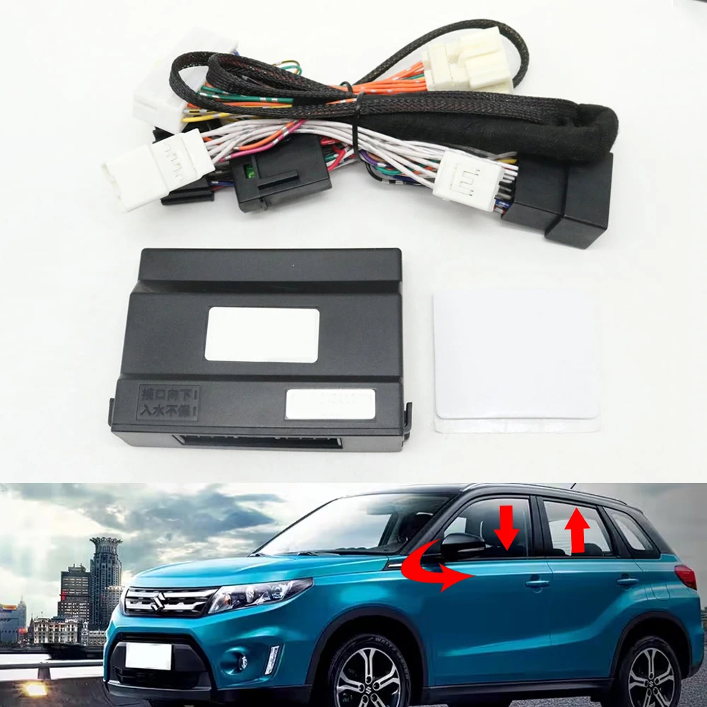 

Auto Power Window Open Closer Rearview Mirror Folding Spread Module Kit For Suzuki Vitara Baleno 16-24 Ciaz 18-25