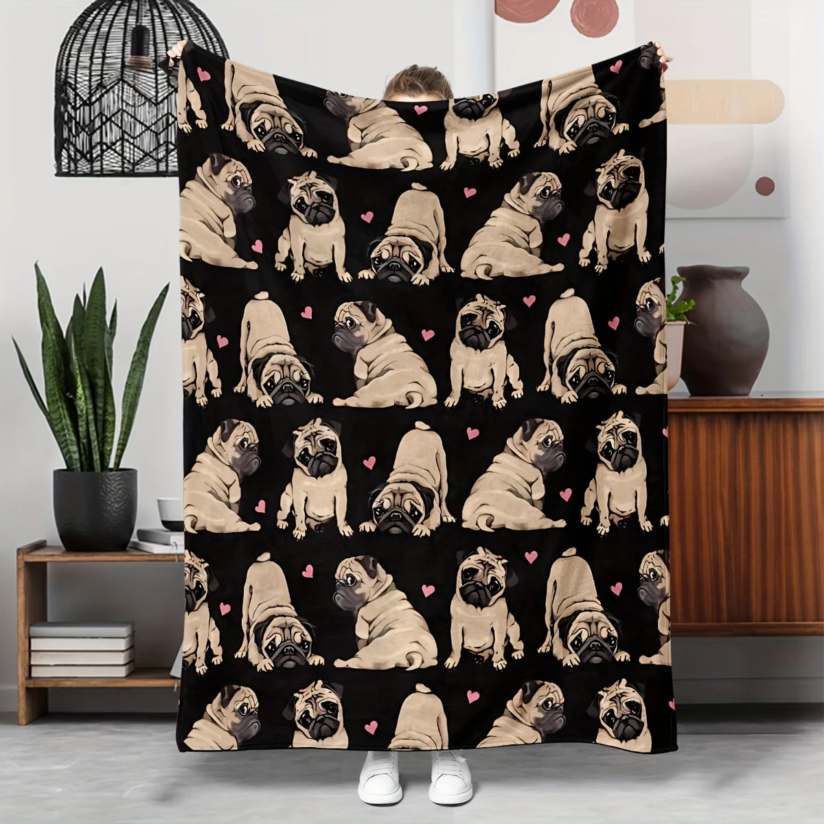Cute Cat Paw Blanket Soft Couch Throw Lightweight Bedspread Casual Cozy Home Office Bedding Nap Travel Blankets Gift