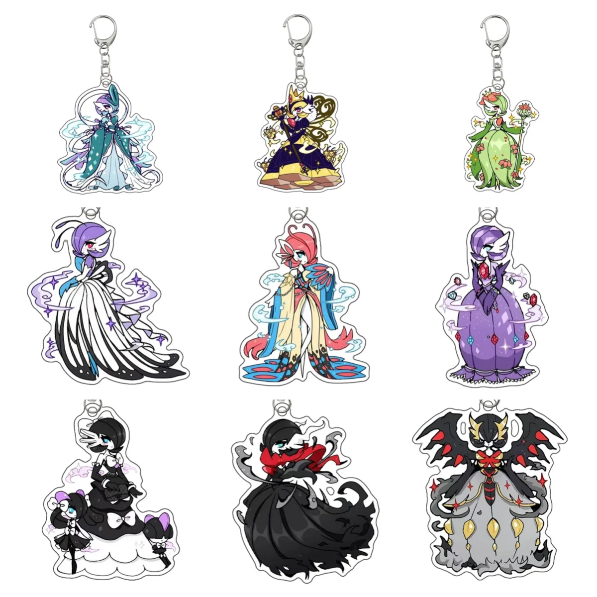 Pokemon Giratina Darkrai Milotic самодельный мультяшный акриловый брелок для ключей, аксессуары для рюкзака, подвеска, классическая коллекция аниме, игрушка