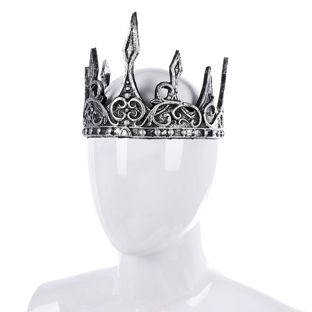 

3D Soft Medieval King Queen King Crown For Men Diadem Prom Headpiece Wedding Hair Jewelry Head Ornaments