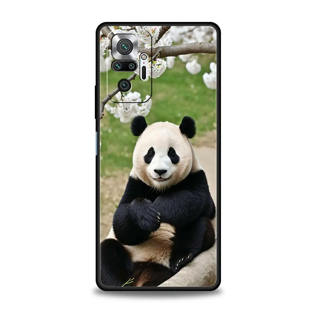 Fubao panda Phone Case For Xiaomi Redmi Note 13 12 5G 11 10 Pro Plus 4G 9S 9 8 7 9T 13C 12C 10C 9C 9A Soft Silicone Cover