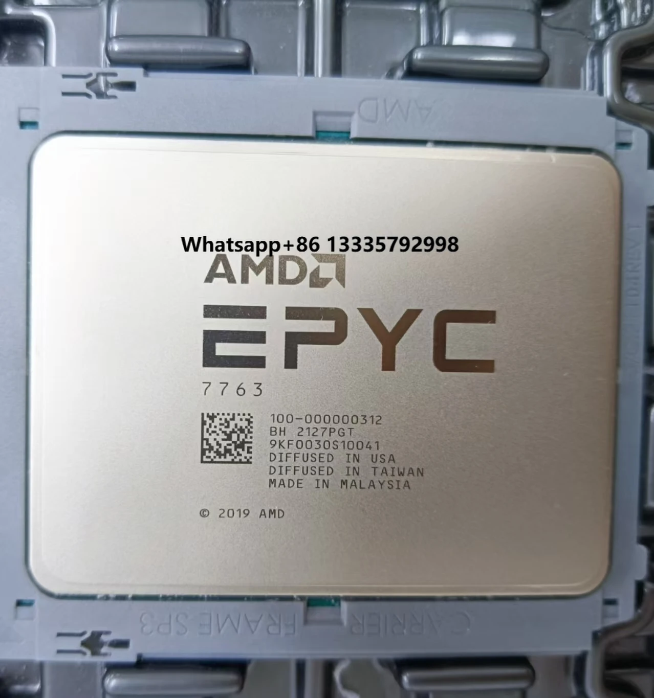 

Hot Sale Used EPYC 7763 Cpu 64 Core 128 Threads 2.45GHz 280W Processor