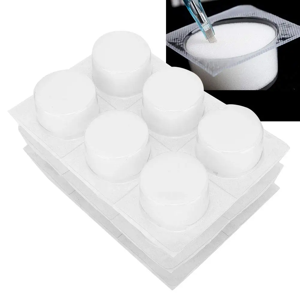 

30PCS Tattoo Disposable Dip Foam Sponge Caps Cups Cleaning for Needle and Tip Rinse Dip Clean Tattoo Accessories
