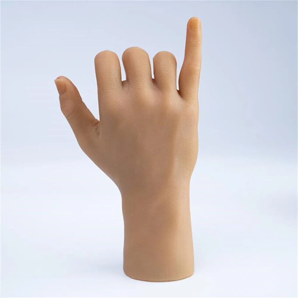 Male Hand Mannequin, Body Positioning, Manicure Props, Jewelry Art Complexion, Halloween Finger Doll, Real, E038, 1Pair, 29cm