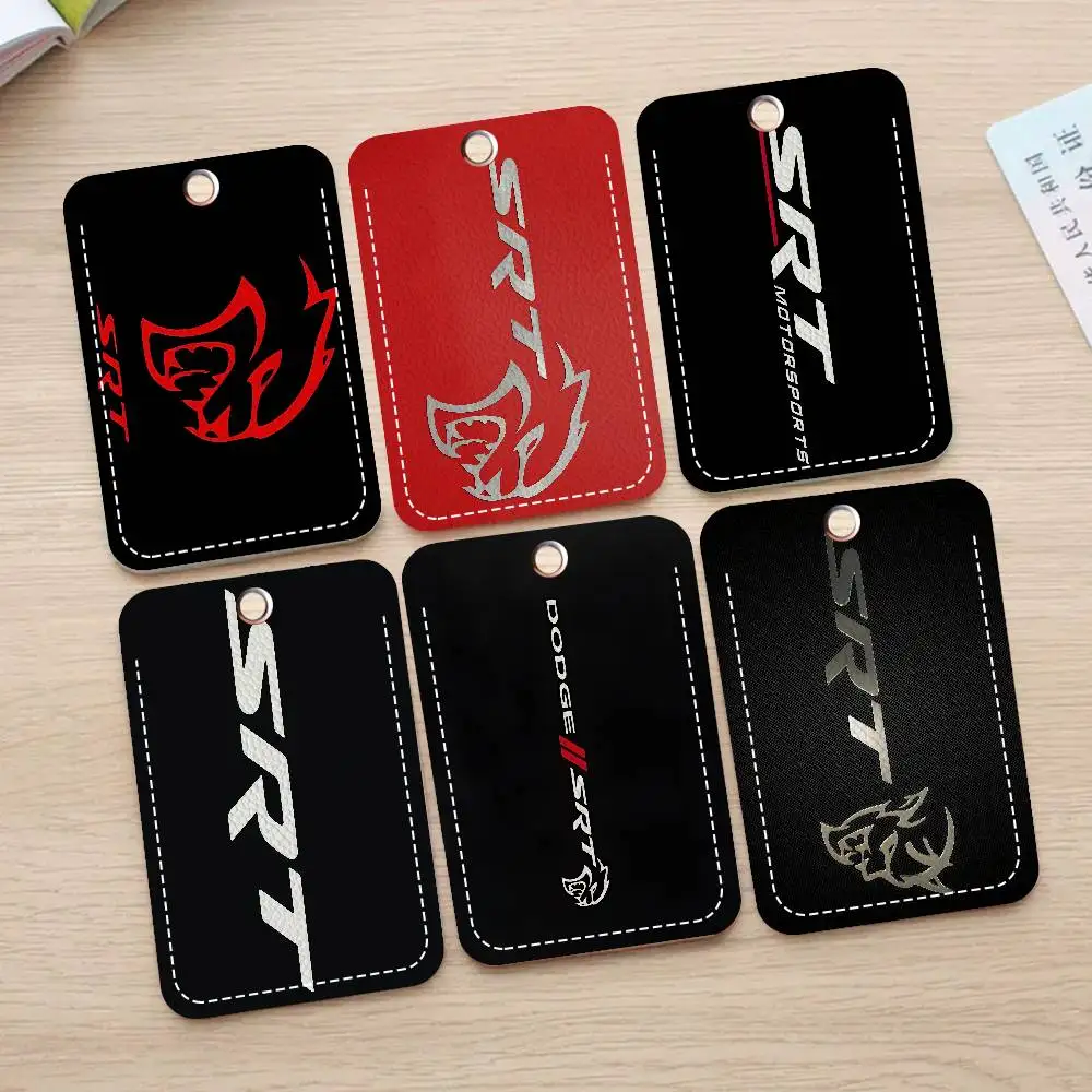 سلسلة مفاتيح حامل شعار S-SRT مع سلسلة مفاتيح لبطاقة الوصول وبطاقة الحافلة وبطاقة الائتمان وبطاقة البنك الواقية