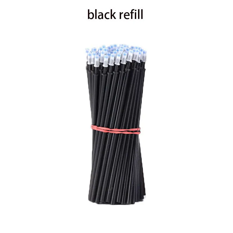30/50/80/100 Teile/los 0,5mm Gel Stift Löschbaren Stift Refill Stange Set Blau Schwarz tinte Shool Waschbar Griff Schreiben Schreibwaren