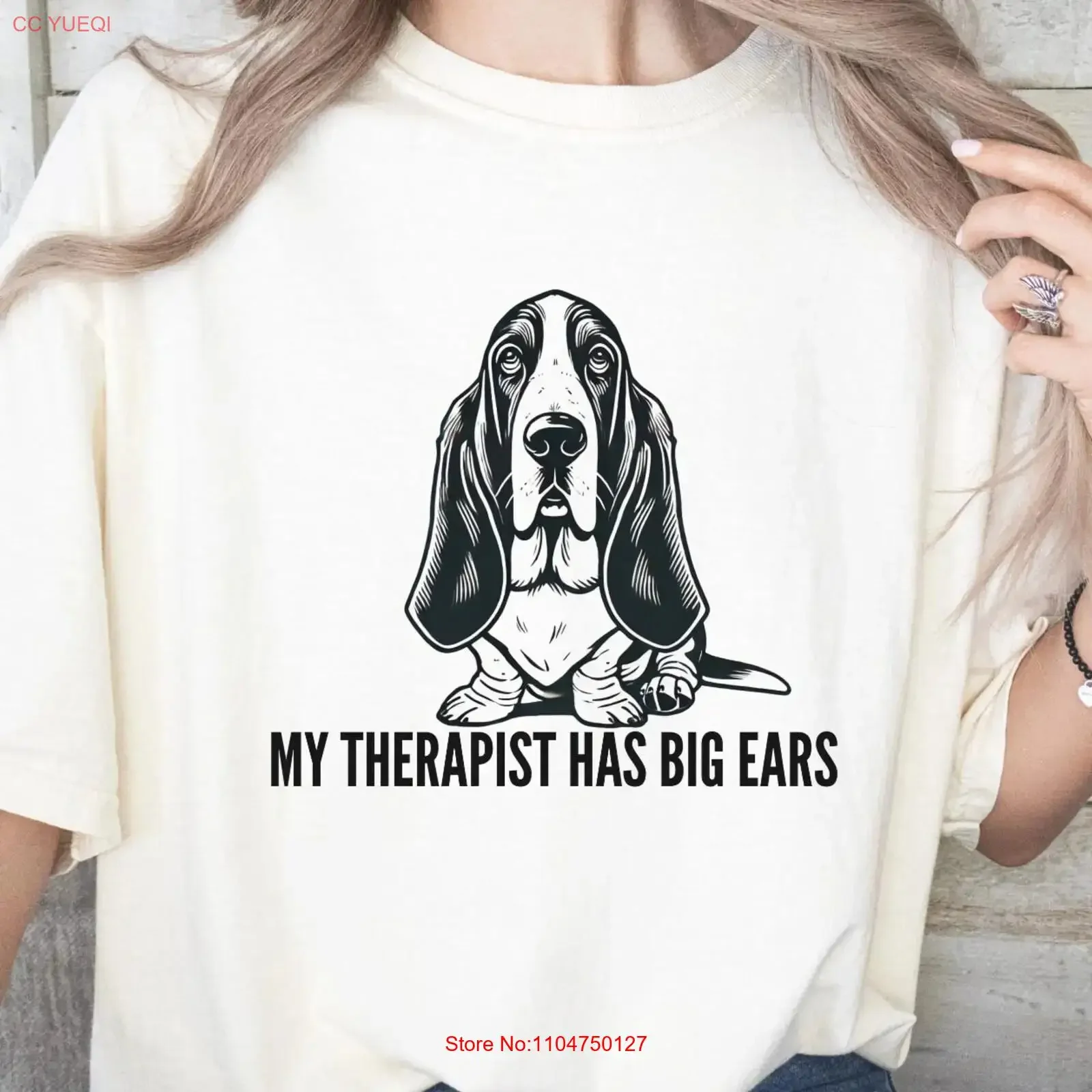 Basset Hound T Shirt Funny Dog Lover Cute Mom Dad Humor Pet Owner vintage Washed designer clothes graphic Comfortable Stylish