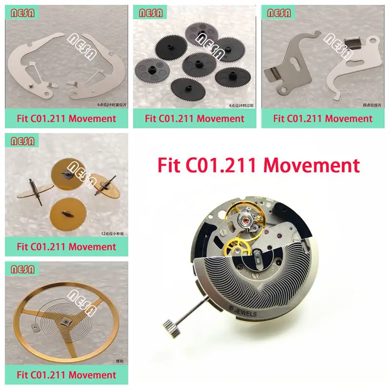 Watch Movement Parts Original ETA C01.211 Escapement Fork   Gravity Escapemen Wheel Fit Tiss Watch  Repair Part