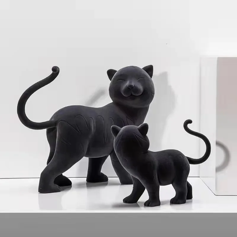 غرفة المعيشة المنزلية الإبداعية الحديثة المجوهرات الراتنج الحيوان منضدية زخرفة، غرفة نموذج خزانة النبيذ في الفندق #3