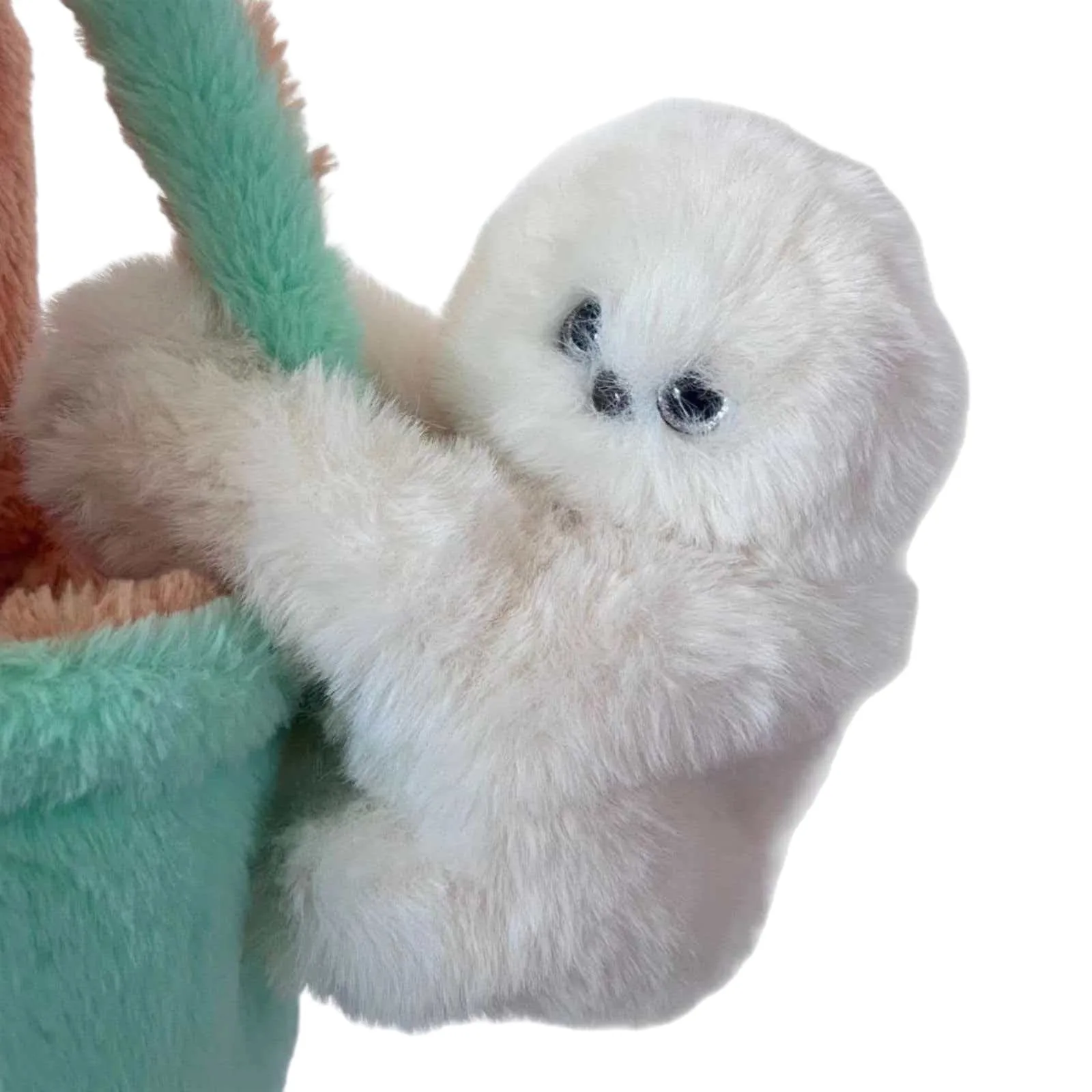 Shy Robot Owl Plush Pendant Cute Stuffed Doll Wristband Bag Hanging Ornament Soft Fluffy Keychain Decorative Accessory view 5
