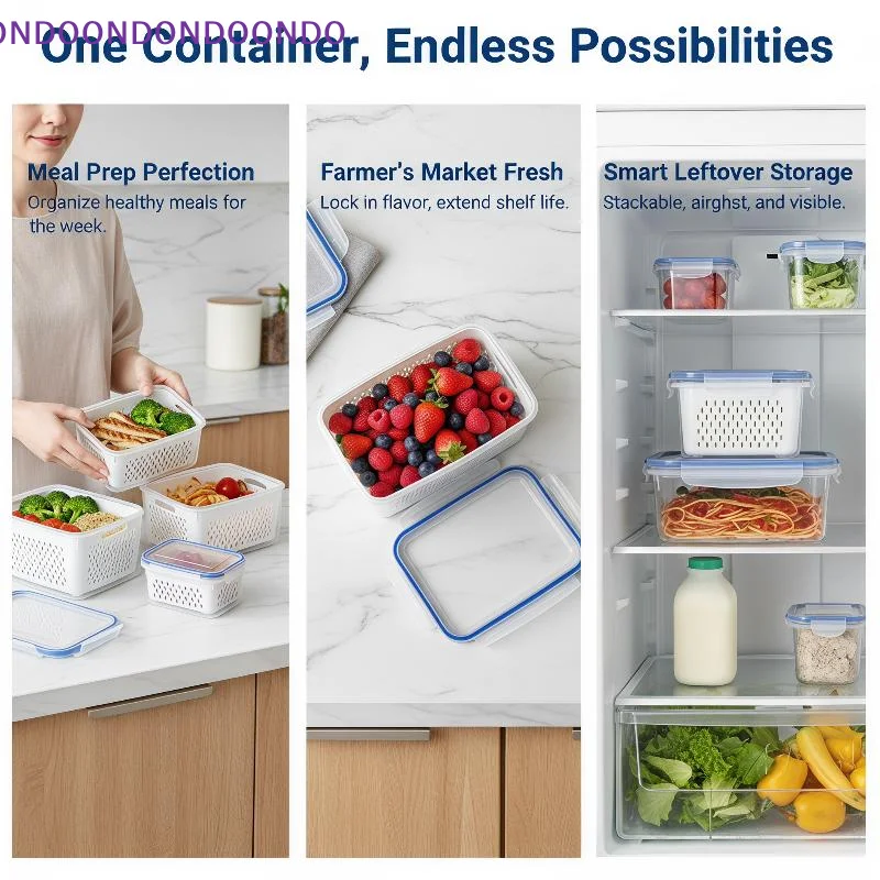 Leak Proof Plastic Fresh-keepi - Food Storage Glass Container Set review and price