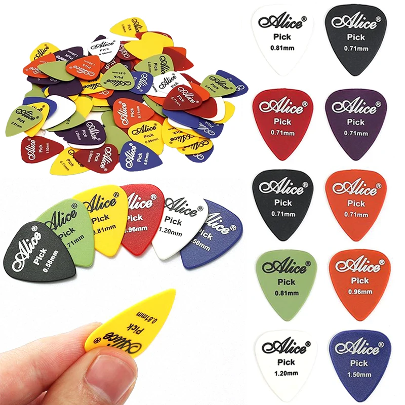 

10-30PCS Assorted Colors Guitar Picks Random Mix 0.58mm-1.5mm Size Premium Plastic Guitar Bass Ukulele Pick for Music Lovers ZYF