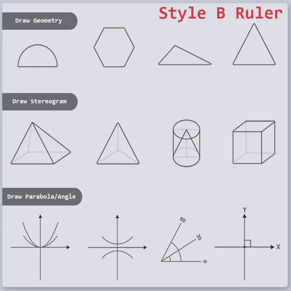 Rotary Multi-function Geometric Drawing Ruler Stationery Gift School Office Supplies Protractor Learning Measuring Tool