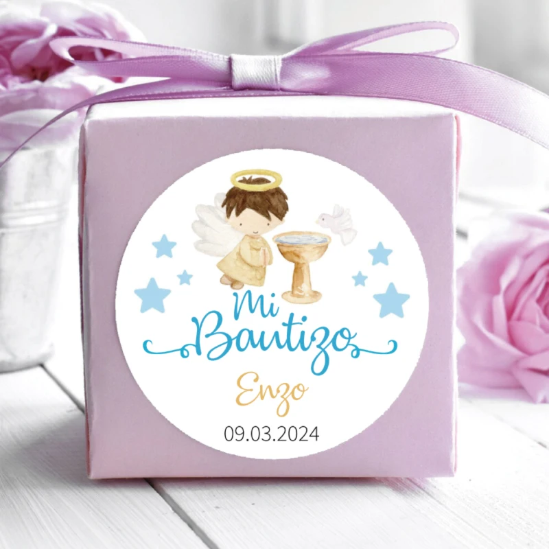 First Holy Communion Stickers, Mi Primera Comunión Labels, Baptism, Christening, Custom Stickers, Invitation Seals